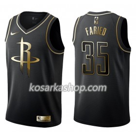 Dres Houston Rockets Kenneth Faried 35 Nike Crna Golden Edition Swingman